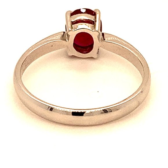 Winza Ruby 1.74ct Solid 18K White Gold Ring - Picture 5 of 7